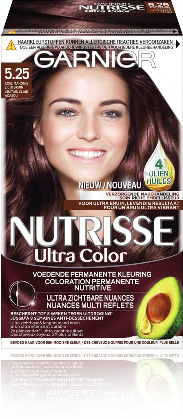 Garnier Nutrisse Ultra Haarkleuring 5.25 Mahonie Lichtbruin | PostDrogist.nl